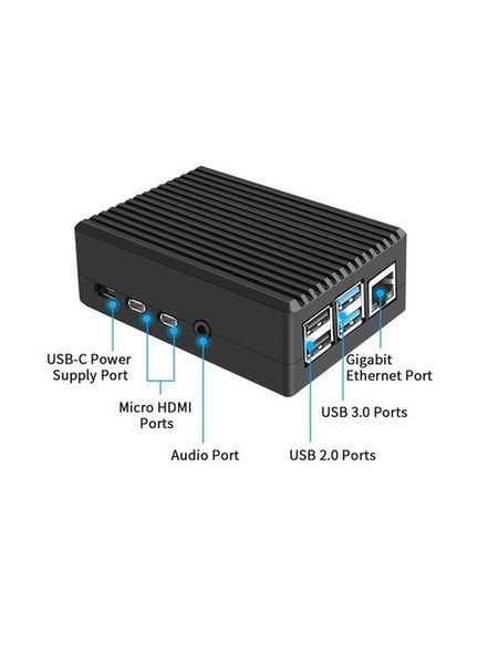 Алуминиева кутийка-радиатор за Raspberry Pi 4