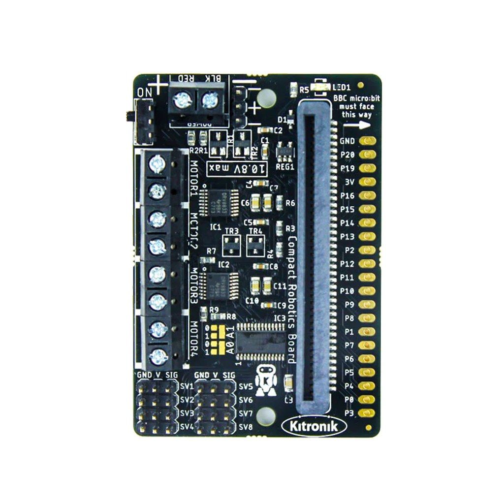 Compact All-In-One Robotics Board for BBC micro:bit