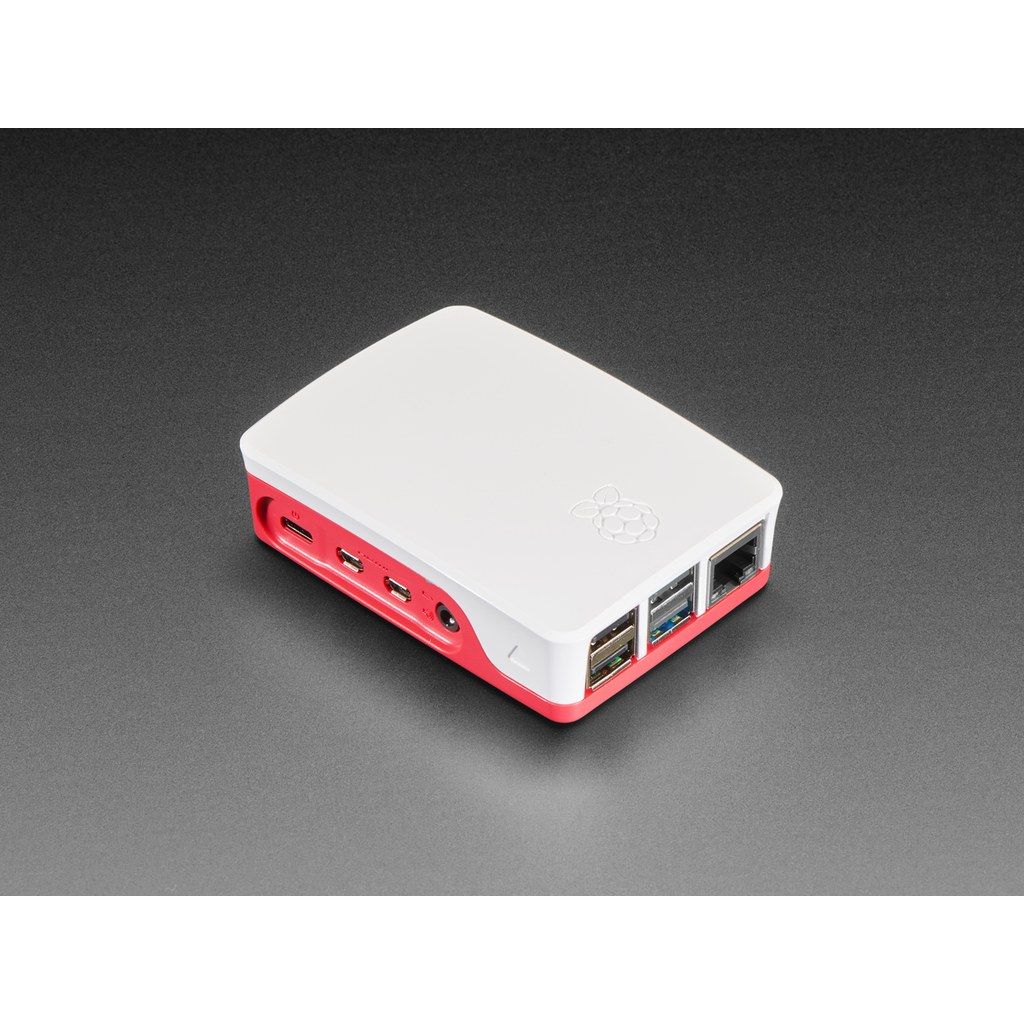 Кутия за Raspberry Pi 4 raspberry & white