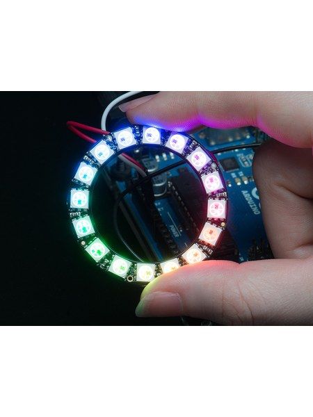 NeoPixel Ring - 16 x 5050 RGB LED with Integrated Drivers
