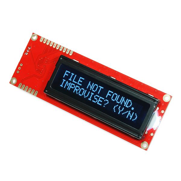 Сериен 16х2 LCD дисплей – бели символи на черен фон