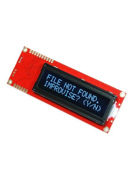 Сериен 16х2 LCD дисплей – бели символи на черен фон
