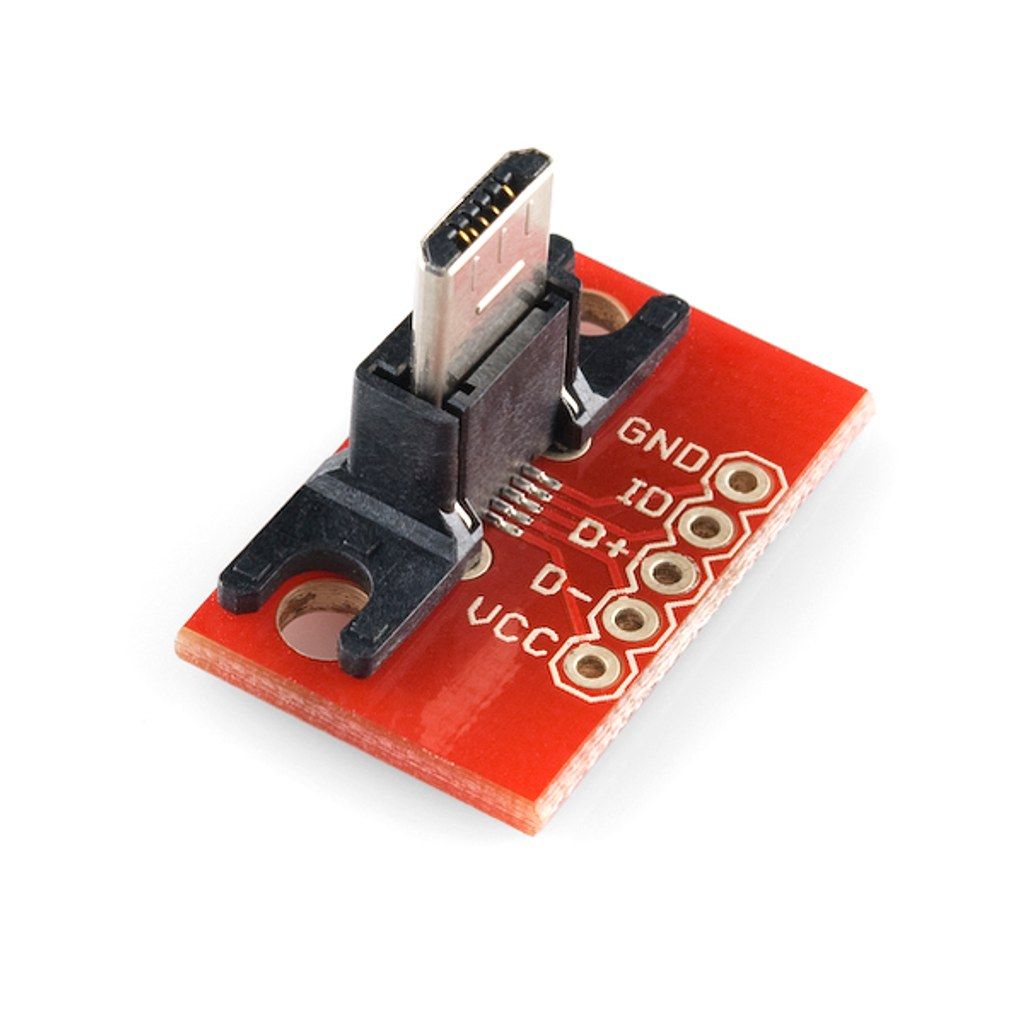 USB MicroB Plug брейкаут платка